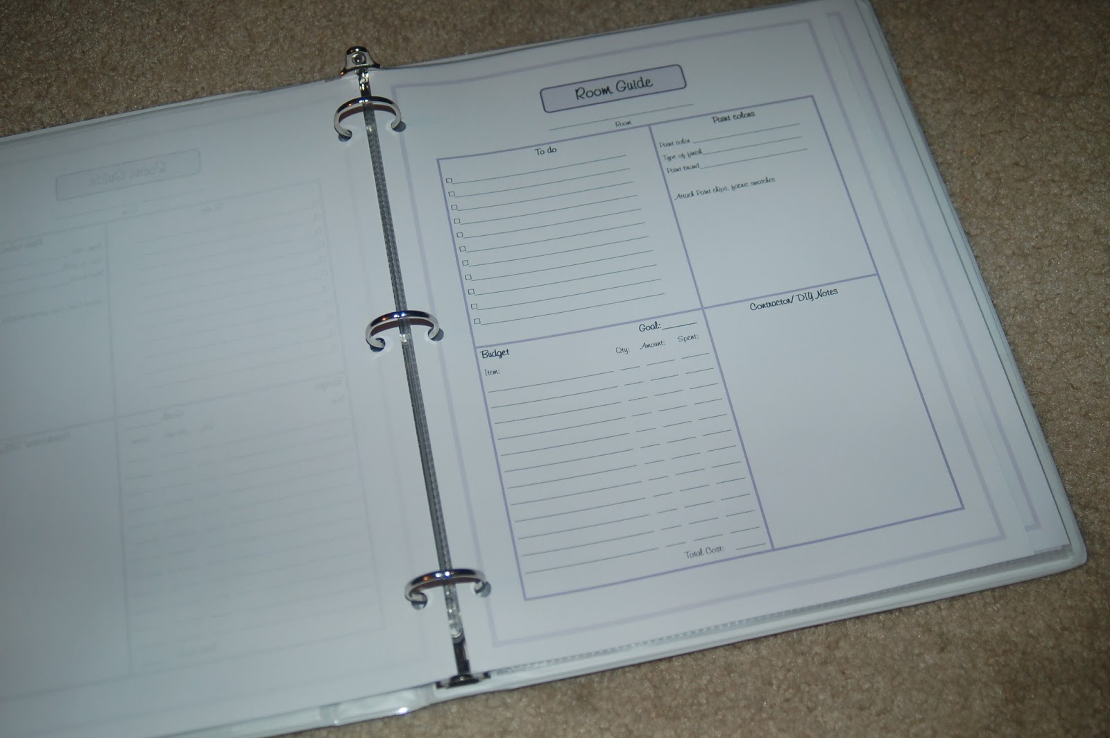 Living the Craft Life: Home Improvement Binder - Free PDF