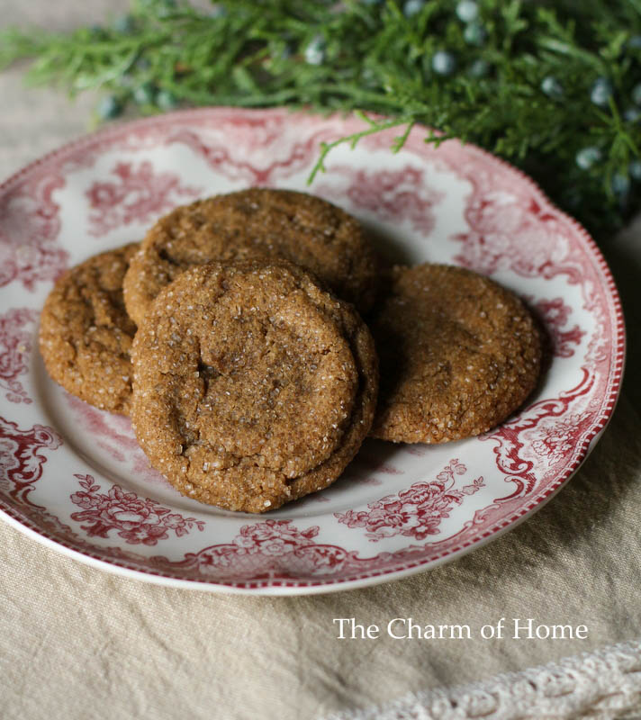 The Charm of Home Sour Cream Gingerbread Cookies
