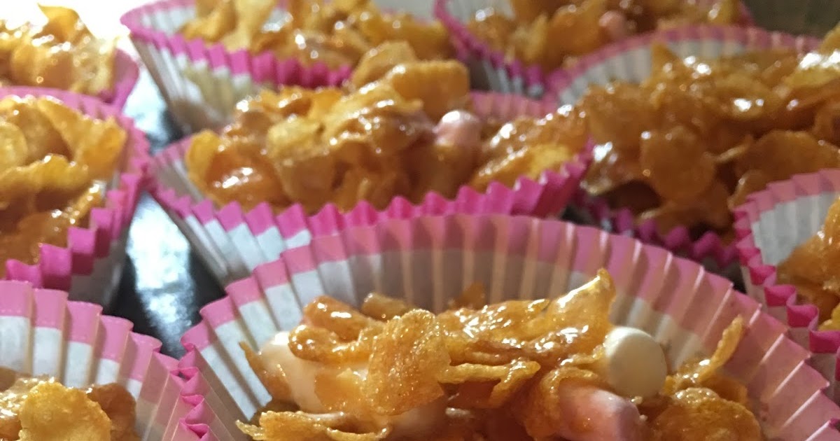 Nonchocolate, Golden syrup, marshmallow & cornflake crispy cakes recipe
