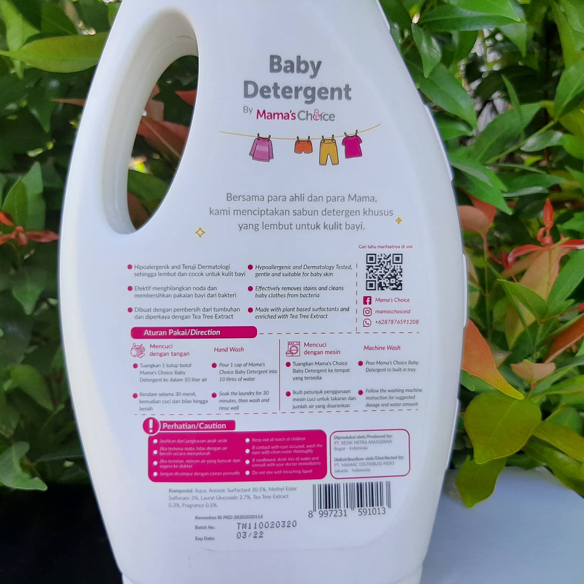 Baby Detergent Mama s Choice Detergen  Aman Untuk Bayi 