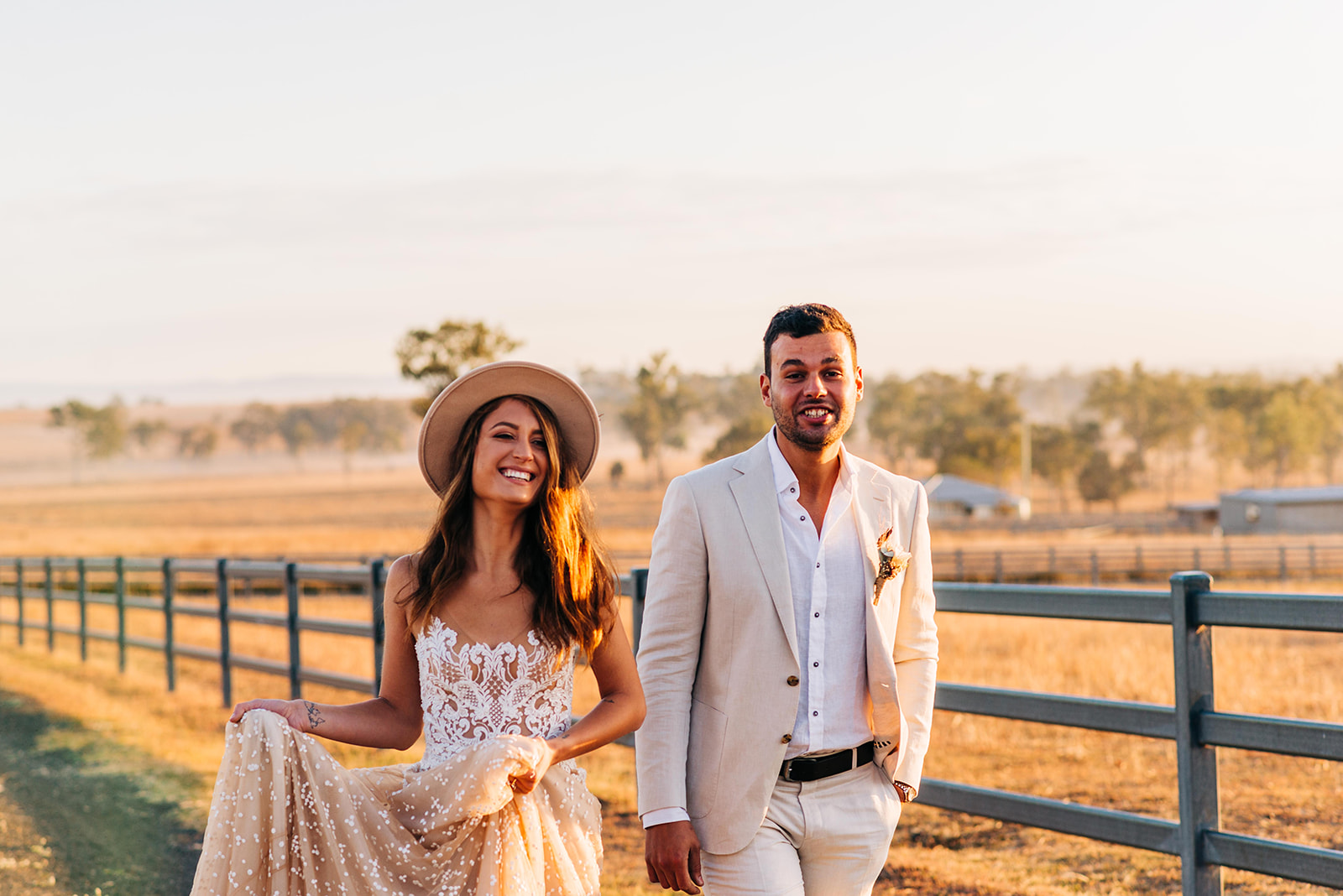 to the aisle australia | champagne at sunrise summer land camels shoot