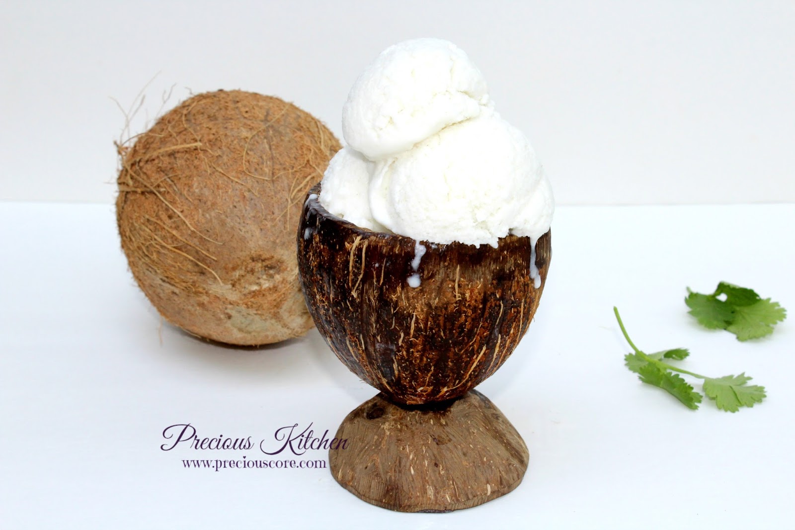 4-INGREDIENT COCONUT ICE CREAM | Precious Core