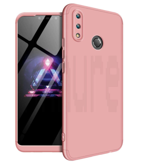 Annure® 3 in 1 360 Full Body Protection Double Dip Matte Hard Back Cover Back Cover Case for Huawei Nova 3i (Rose Gold)