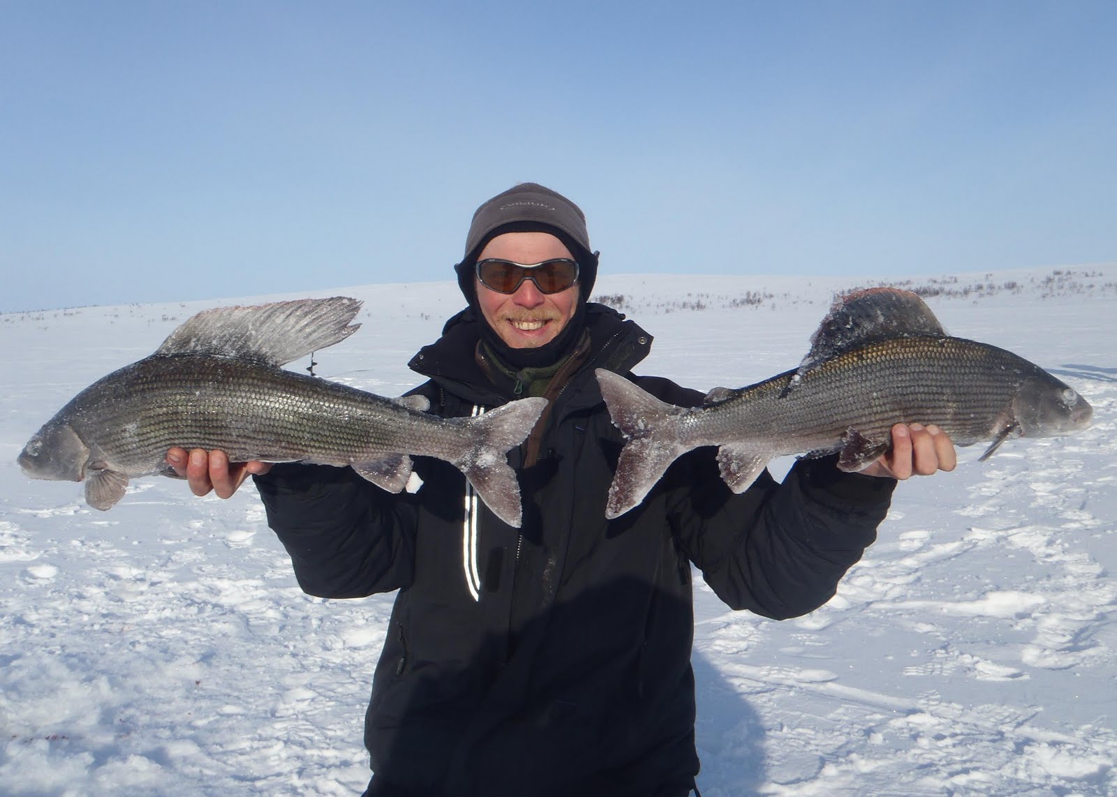 Fly fishing in Finland Ice Fishing For Huge Grayling