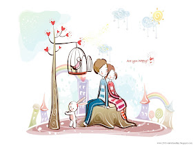 Online Quotes Gallery: Cute Cartoon Couple Love Hd wallpapers for