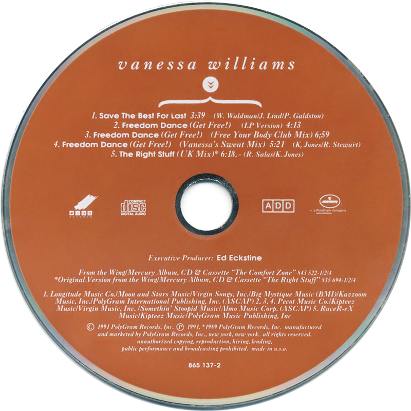 Dmellove Vanessa Williams Save The Best For Last (CDM) Dmellove Vanessa Williams Save The Best For Last (CDM)