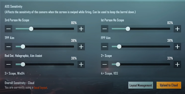 Settingan Sensitivitas ADS PUBG Mobile Settingan Sensitivitas ADS PUBG Mobile