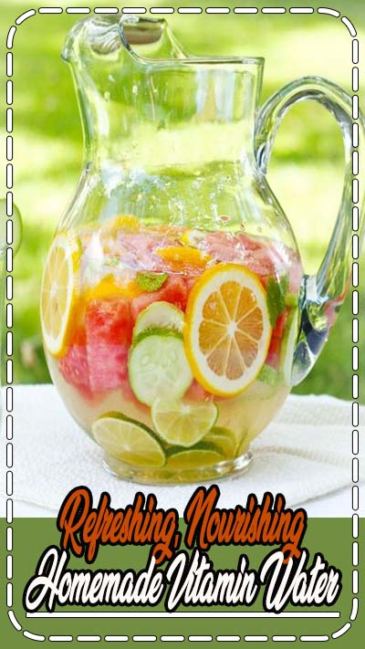 Refreshing, nourishing fruit and herb infused water - great for hydrating on hot summer days!