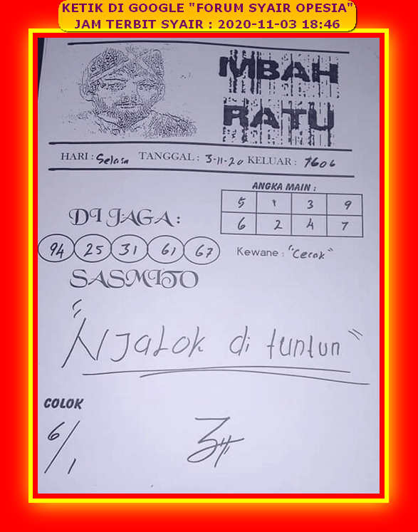 1 New Message) Kode Syair Hongkong 3 November 2020 - Forum Syair Togel  Hongkong Singapura Sydney
