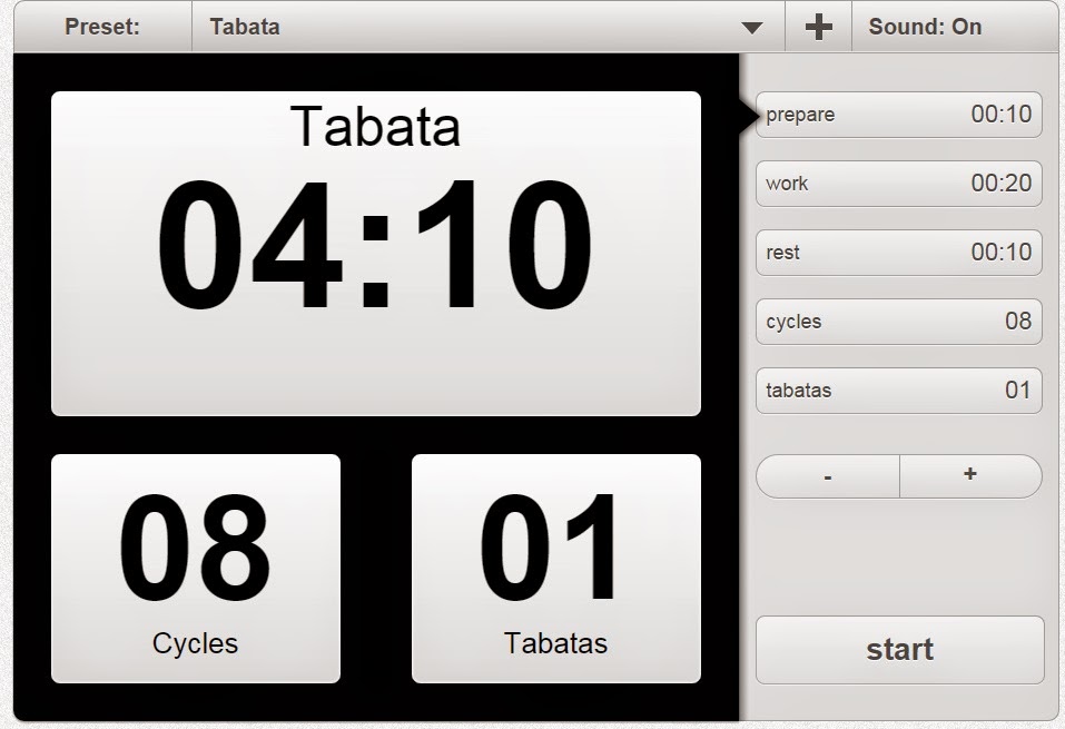 Online Tabata Interval Timer