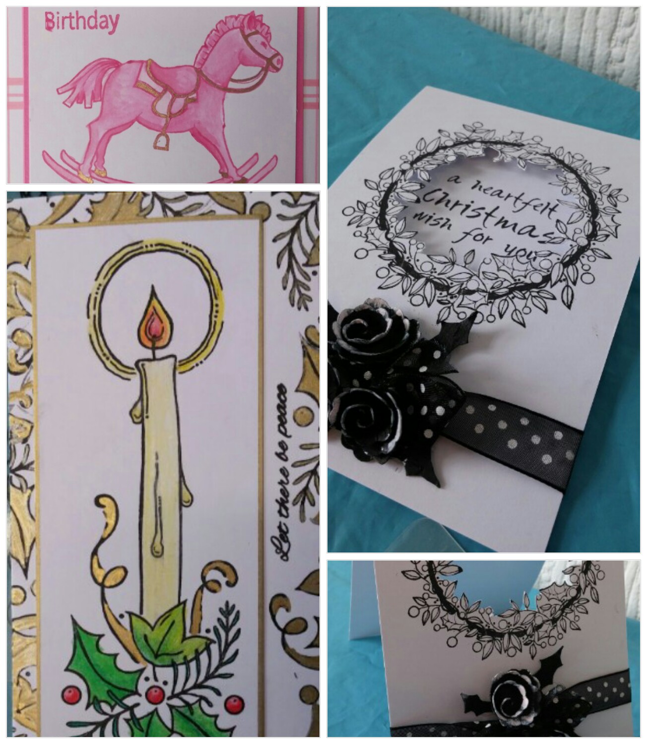 Scrappyjen Woodware Stamps and Christmas Cards