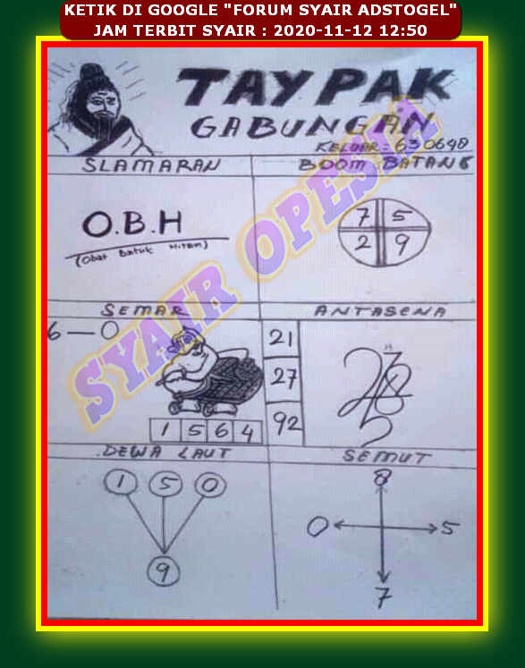35 Syair opesia hk 12 september 2021