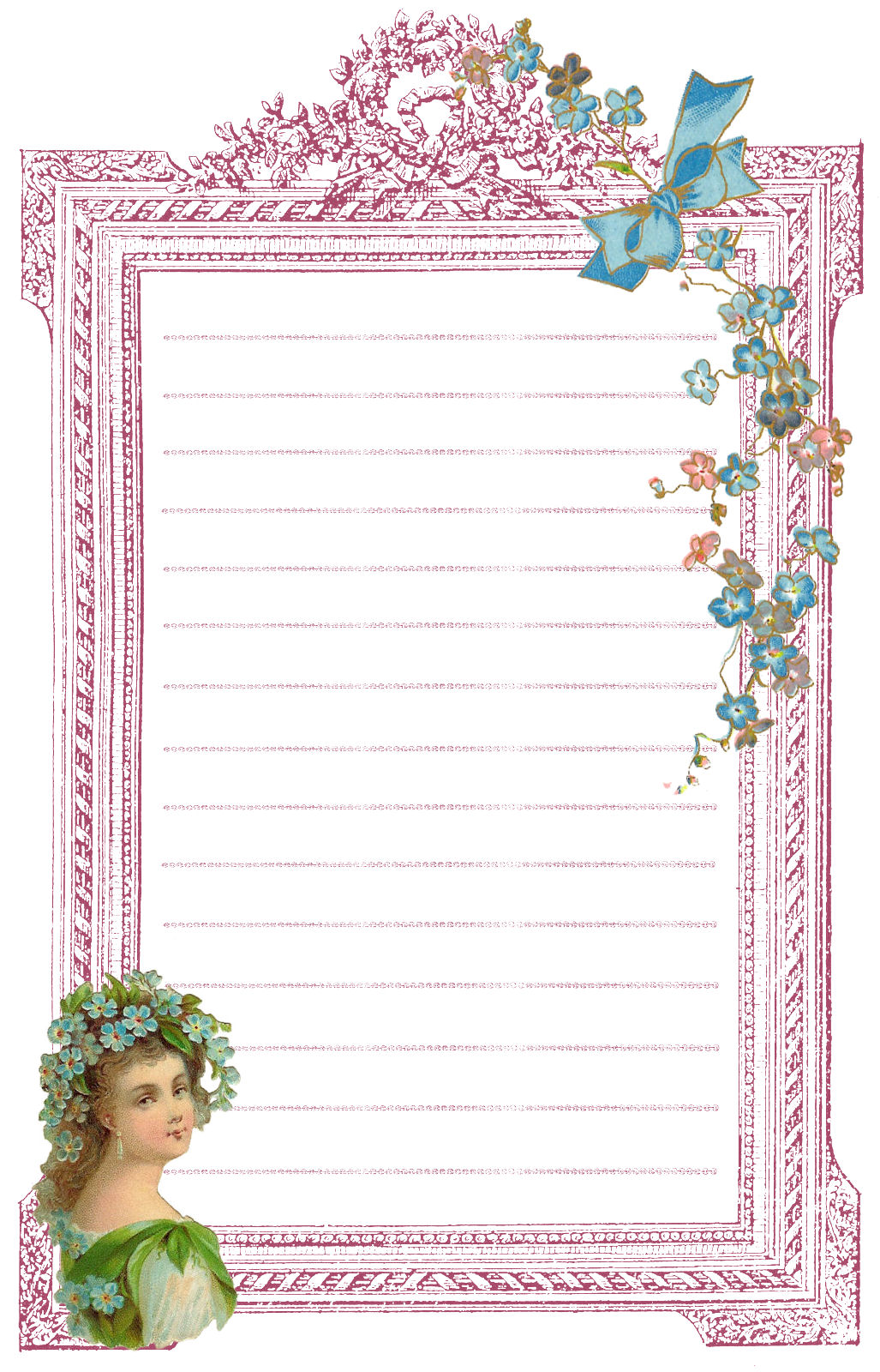 Antique Images Free Digital Journal Spot Design Vintage Frame with