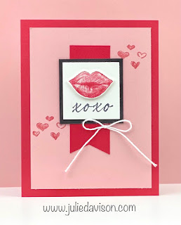 Stampin' Up! Hearts & Kisses Valentine's Day Card ~ www.juliedavison.com #stampinup