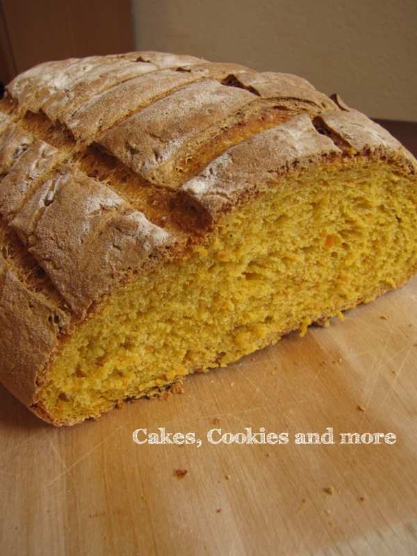 Karotten Curry Brot; Brotrezept mit Rüebli und Curry