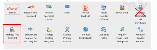 manage free ssl certificate