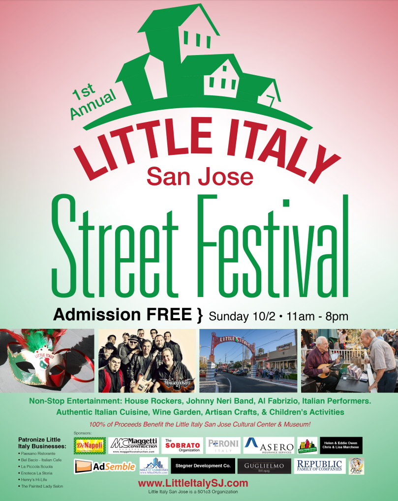 The San Jose Blog 1st Annual Little Italy San Jose Street Festival