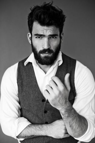 Image result for beard and suit