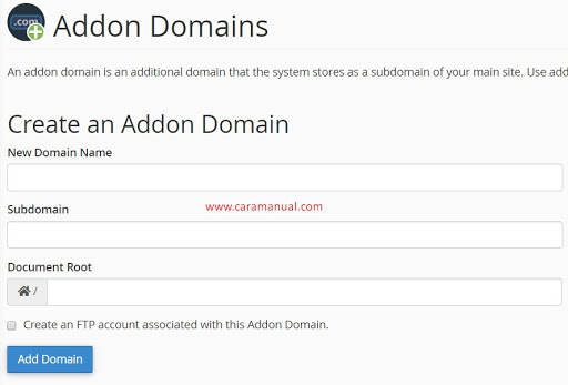 addon domains
