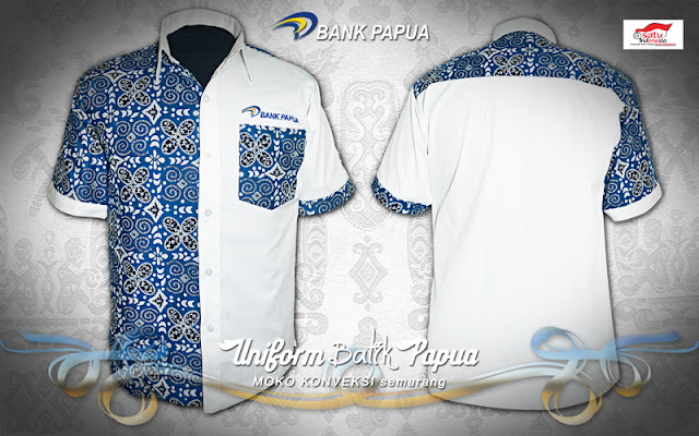 Baju Batik Bank Papua Konveksi Baju Batik