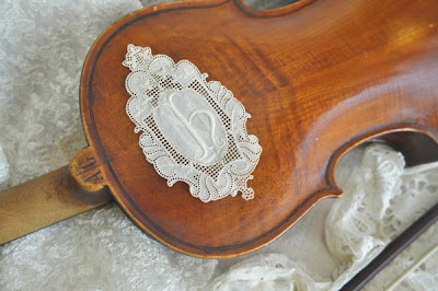 Faith, Grace, and Crafts: Pearls and Lace Thursday #87 Violin and Lace