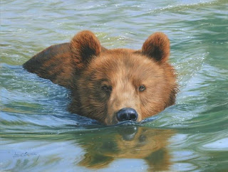 animales-en-agua-pintura-realista