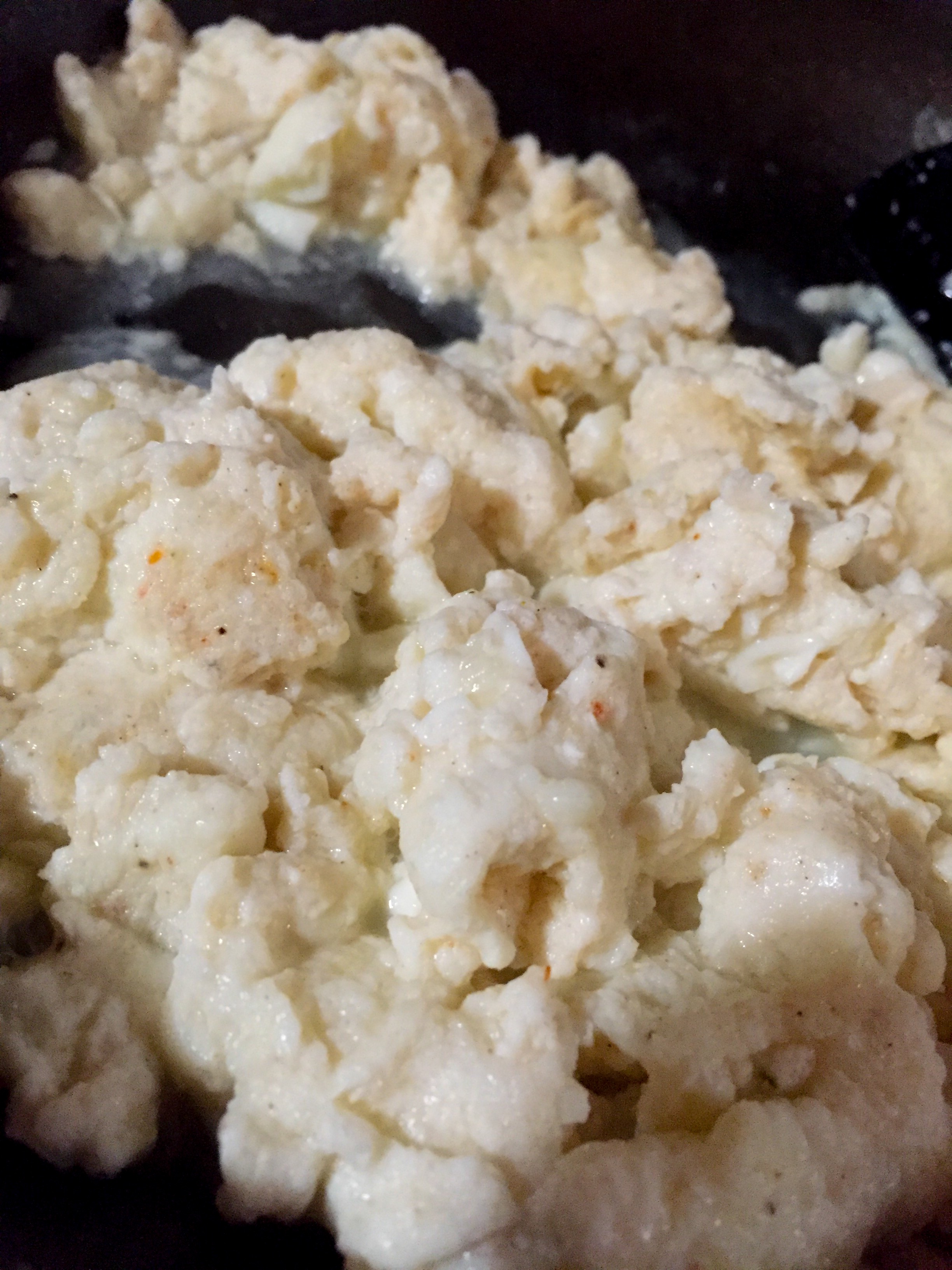 Ain't no cooking like Momma's Cottage Cheese Egg White Scramble