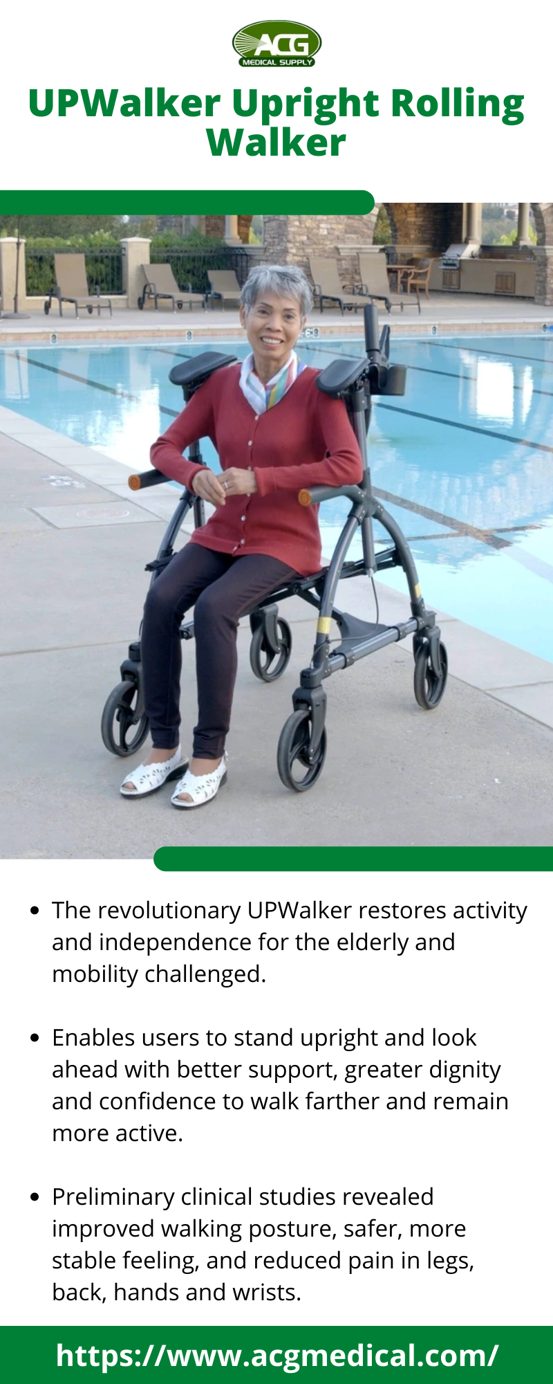 UPWalker Upright Rolling Walker