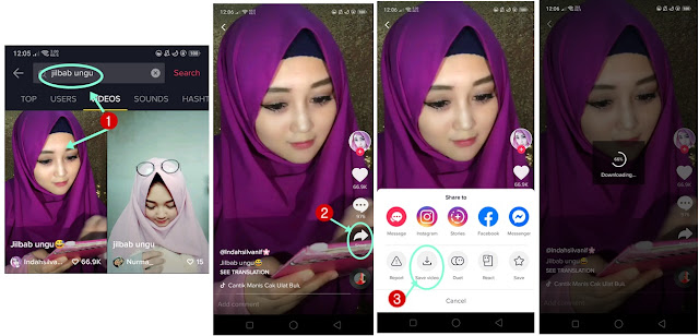 cara menyimpan tiktok ke galeri