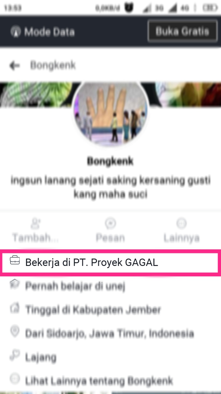 10 Pekerjaan Lucu Di Facebook