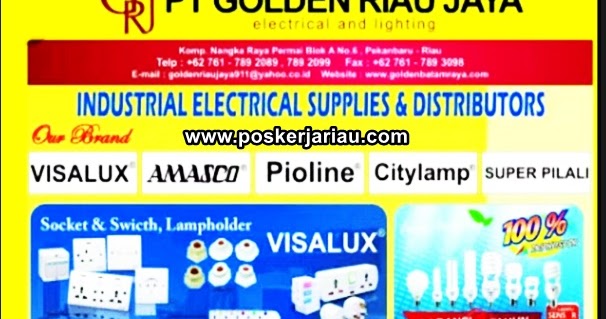 Lowongan Kerja Pekanbaru PT. Golden Riau Jaya September Lowongan Kerja Pekanbaru PT. Golden Riau Jaya September