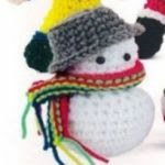 PATRON GRATIS MUÑECO DE NIEVE AMIGURUMI