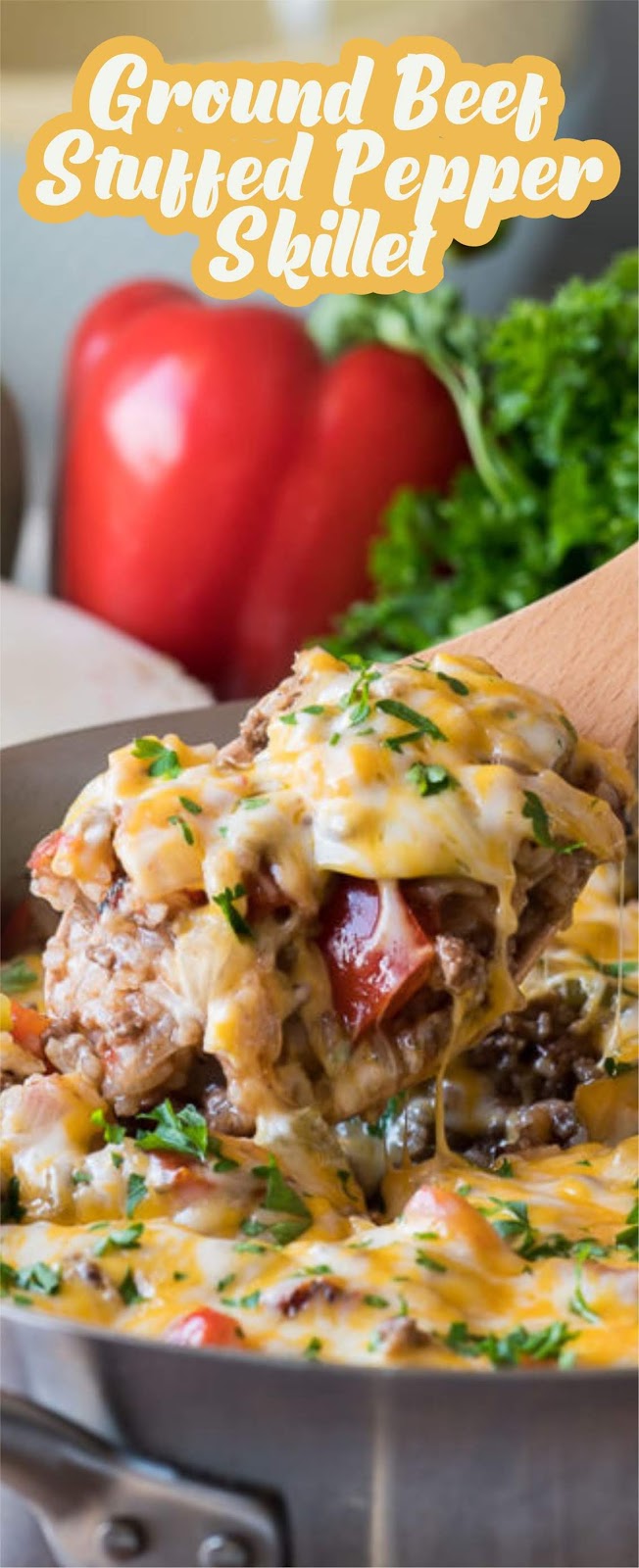 Ground Beef Stuffed Pepper Skillet Cayla Kub