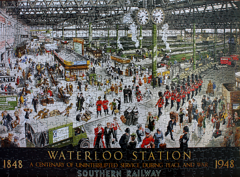 STEAM TRAINS AND JIGSAW PUZZLES St Pancras and Waterloo