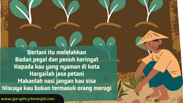 Kumpulan Contoh Puisi Petani Sawah Padi Dan Desa Yang Menginspirasi Guru Penyemangat