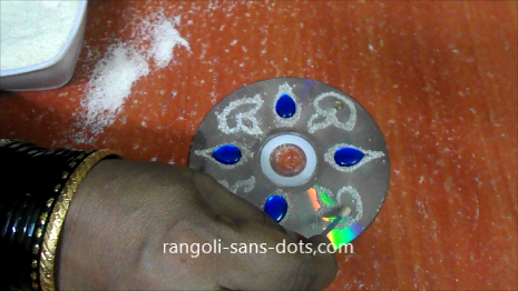CD rangoli designs for Navratri Diwali craft | Kolam by Sudha Balaji