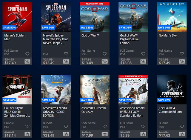 متجر PlayStation Store يستقبل خصومات ضخمة على ألعاب جهاز PS4 بنسبة 90% 