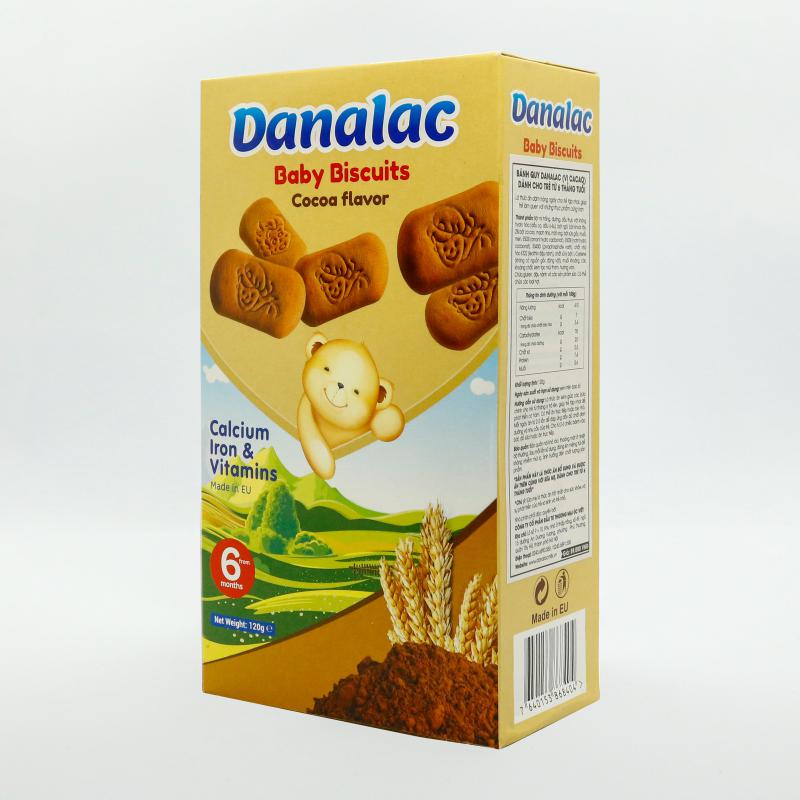 Bánh Quy Ăn Dặm DANALAC Cacao – Hộp 120g