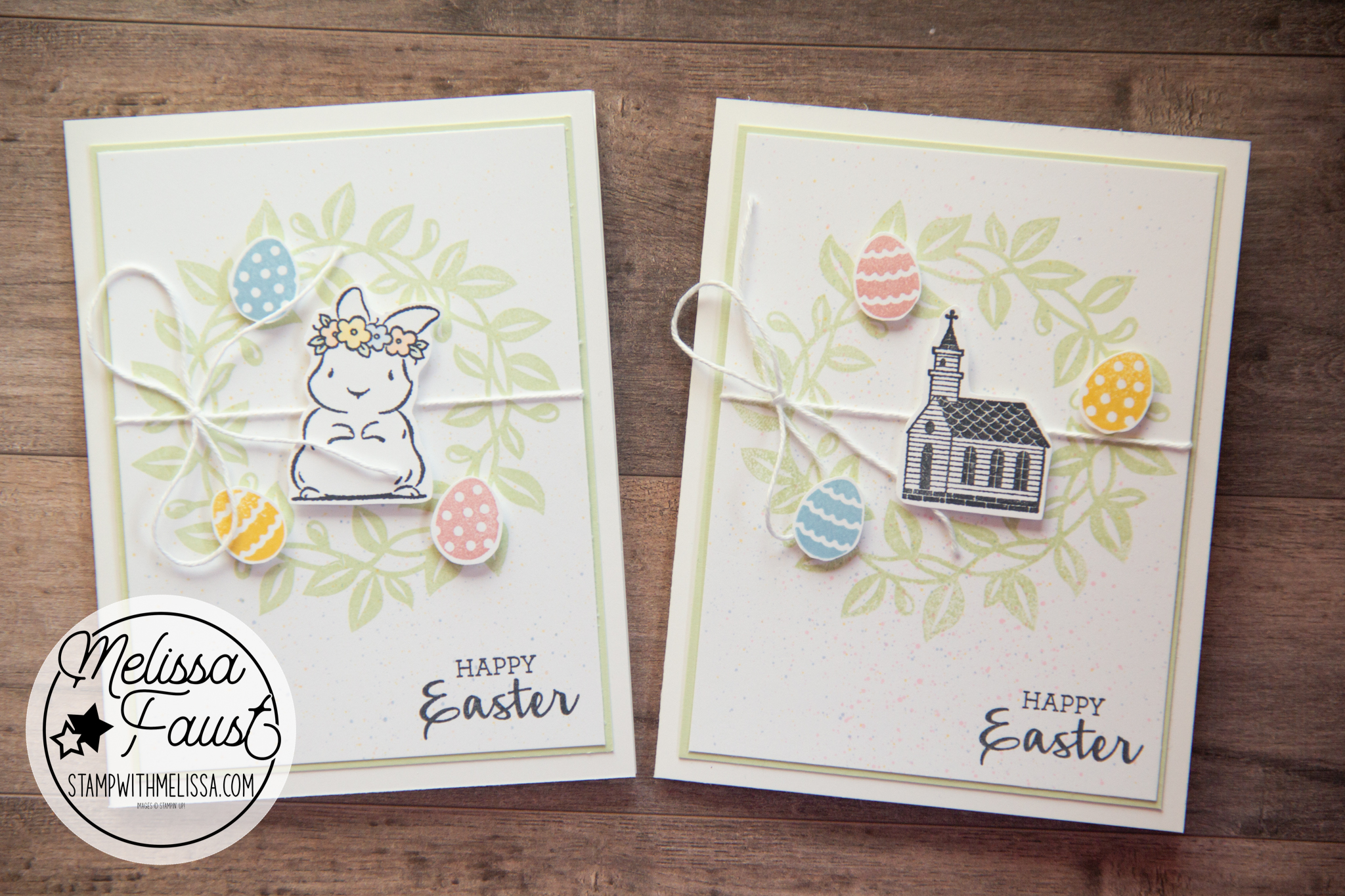 Adorable Easter Cards with Stampin' Up! Arrange a Wreath Stamp Set