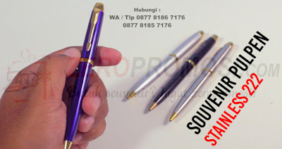 Pulpen Crocodile 222 silver Gravir, PULPEN STAINLES PROMOSI SO-PEN 222, Pulpen Besi Promosi BP 222, METAL PEN CLIP SILVER YD222, pulpen Parker KW dengan harga termurah