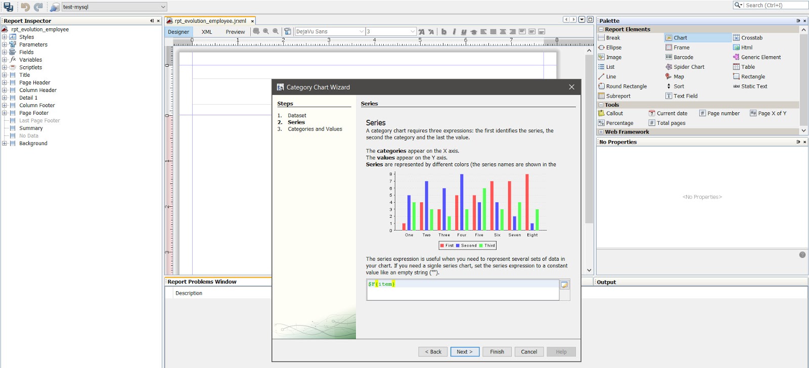 How To Create Line Chart In Jasper Report