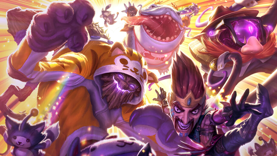 April Fools Draven Maokai 4K 8K #2460a Wallpaper PC Desktop