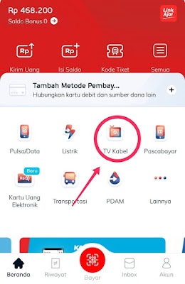 cara membayar tagihan tv kabel di linkaja