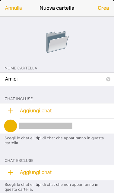 Telegram Crea Cartella