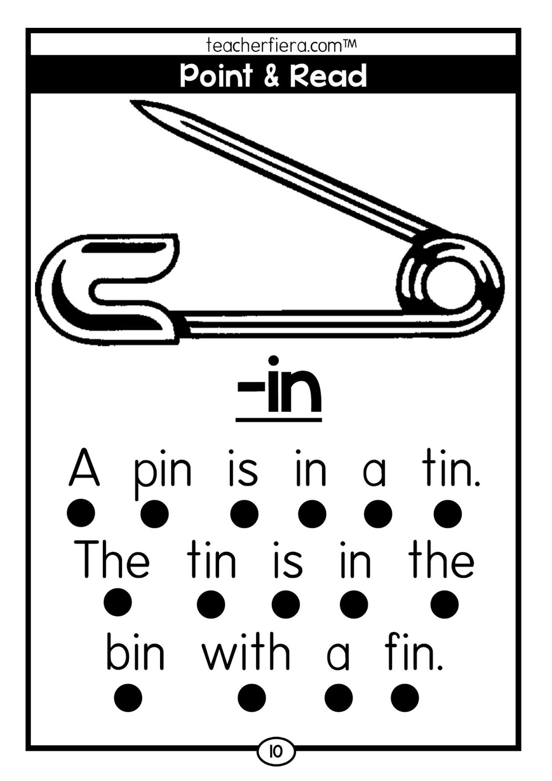 EASY PEASY WORD FAMILIES POINT & READ