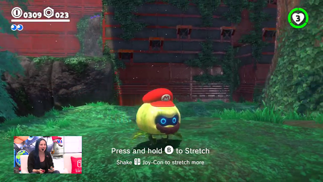 Super Mario Odyssey uproot enemy possession stretch garlic form