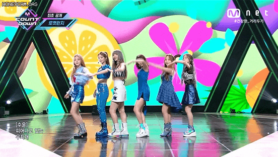 지난주 컴백한 로켓펀치 JUICY 엠카 움짤 .gif | 인스티즈