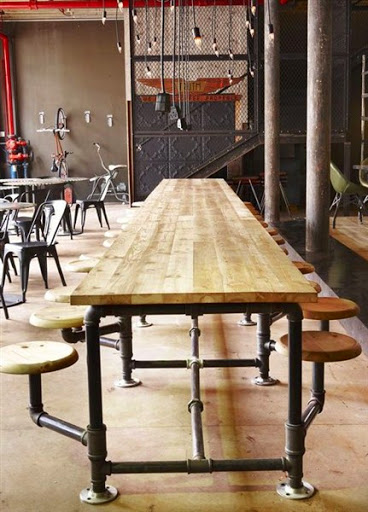  meja dan kursi khusus untuk cafe atau restoran dengan desain minimalis