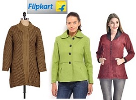 Women’s Long Coats Below Rs.999 | Minimum 50% Off on Women’s Winter wear @ Flipkart (Limited Period Offer)
