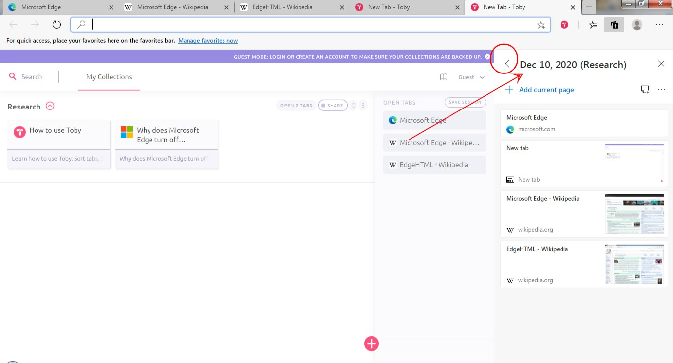 How To Save Open Tabs For Later In Microsoft Edge 